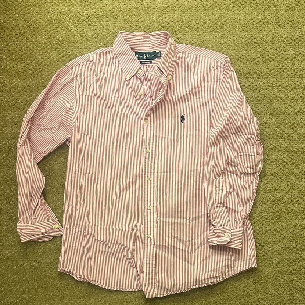 Ralph Lauren Men's Red Striped Shirt